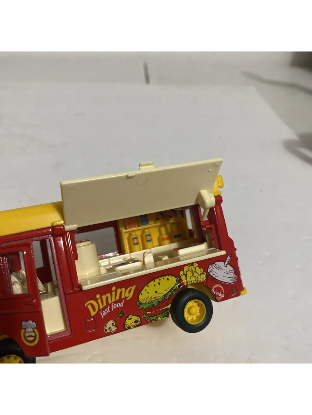 1:36 Drinks Food Truck Model Car Van Diecast Toy Vehicle Toys for Kids Gifts